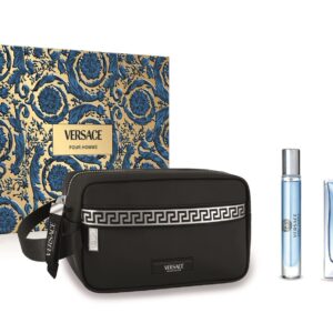 Versace Pour Homme EDT Gift Set (100ml Perfume + 10ml Travel Spray + Bag)